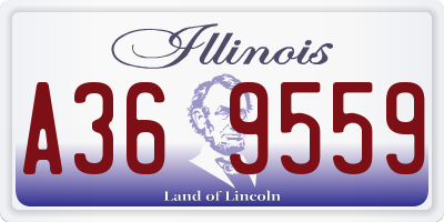 IL license plate A369559