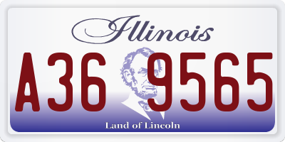 IL license plate A369565