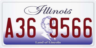 IL license plate A369566