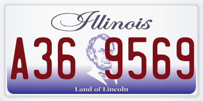 IL license plate A369569