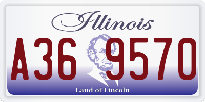 IL license plate A369570