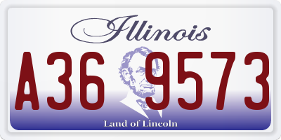 IL license plate A369573