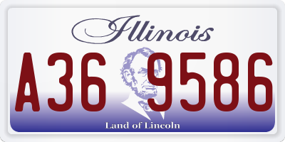 IL license plate A369586