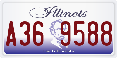 IL license plate A369588