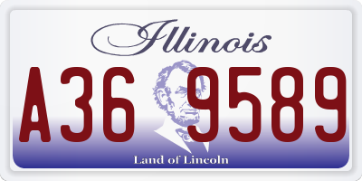IL license plate A369589