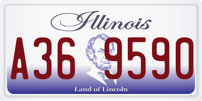 IL license plate A369590