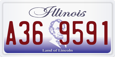 IL license plate A369591