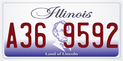 IL license plate A369592