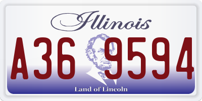 IL license plate A369594
