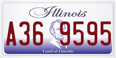 IL license plate A369595