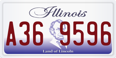 IL license plate A369596