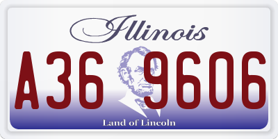 IL license plate A369606