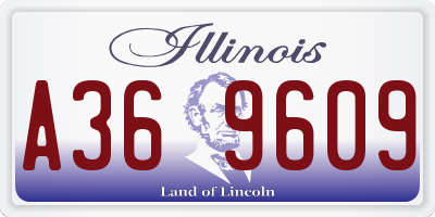 IL license plate A369609