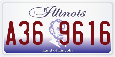 IL license plate A369616