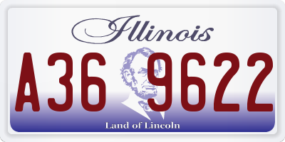 IL license plate A369622