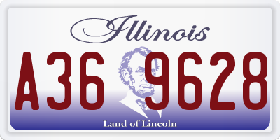 IL license plate A369628