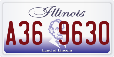 IL license plate A369630