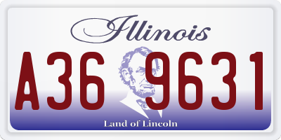 IL license plate A369631