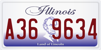 IL license plate A369634