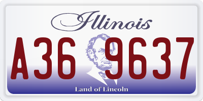 IL license plate A369637