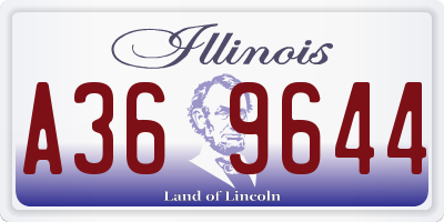 IL license plate A369644