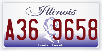 IL license plate A369658