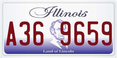 IL license plate A369659
