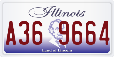 IL license plate A369664