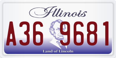 IL license plate A369681