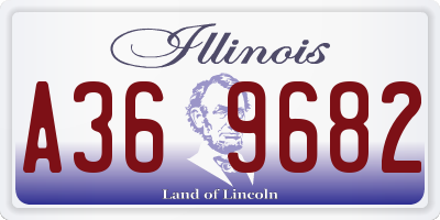 IL license plate A369682