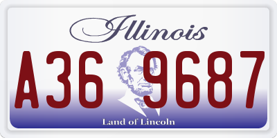 IL license plate A369687