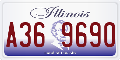 IL license plate A369690