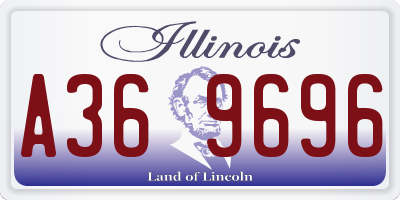 IL license plate A369696
