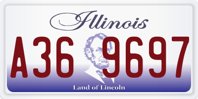IL license plate A369697