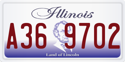 IL license plate A369702