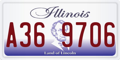 IL license plate A369706