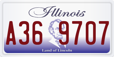 IL license plate A369707