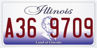 IL license plate A369709