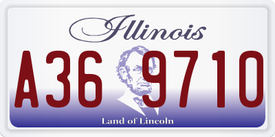 IL license plate A369710