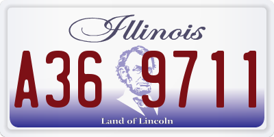 IL license plate A369711