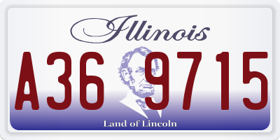 IL license plate A369715