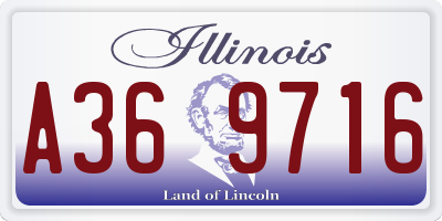 IL license plate A369716