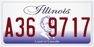 IL license plate A369717