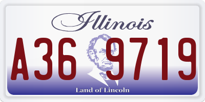 IL license plate A369719