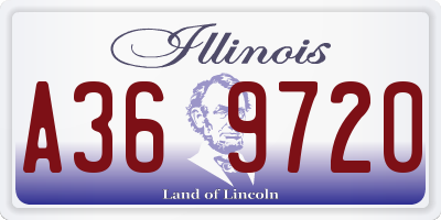 IL license plate A369720