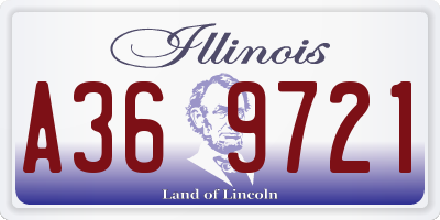 IL license plate A369721