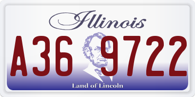 IL license plate A369722