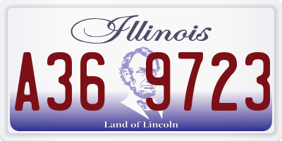IL license plate A369723