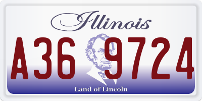 IL license plate A369724