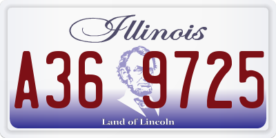 IL license plate A369725